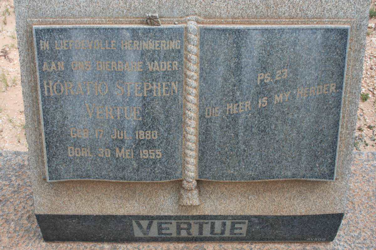 VERTUE Horatio Stephen 1880-1955