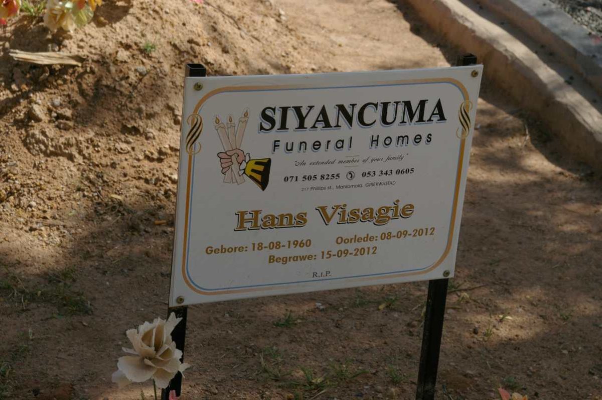 VISAGIE Hans 1960-1912