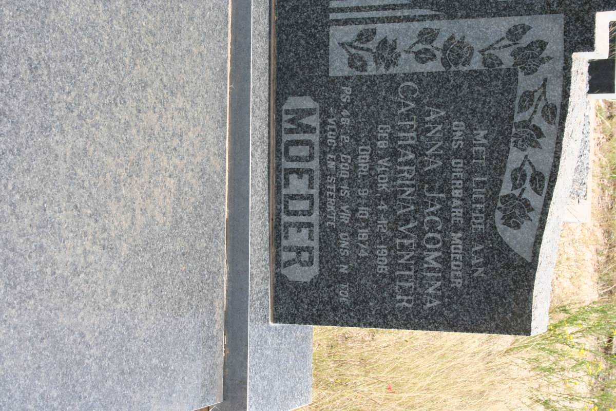 VENTER Anna Jacomina Catharina nee VLOK 1906-1974