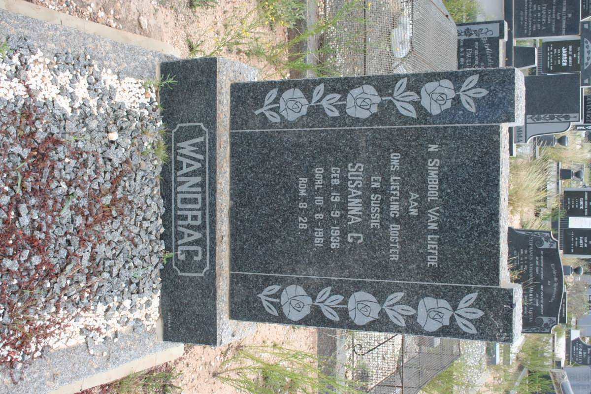 WANDRAG Susanna C. 1936-1961