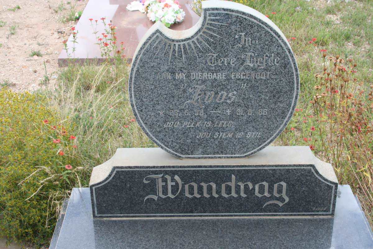 WANDRAG Koos 1938-1986