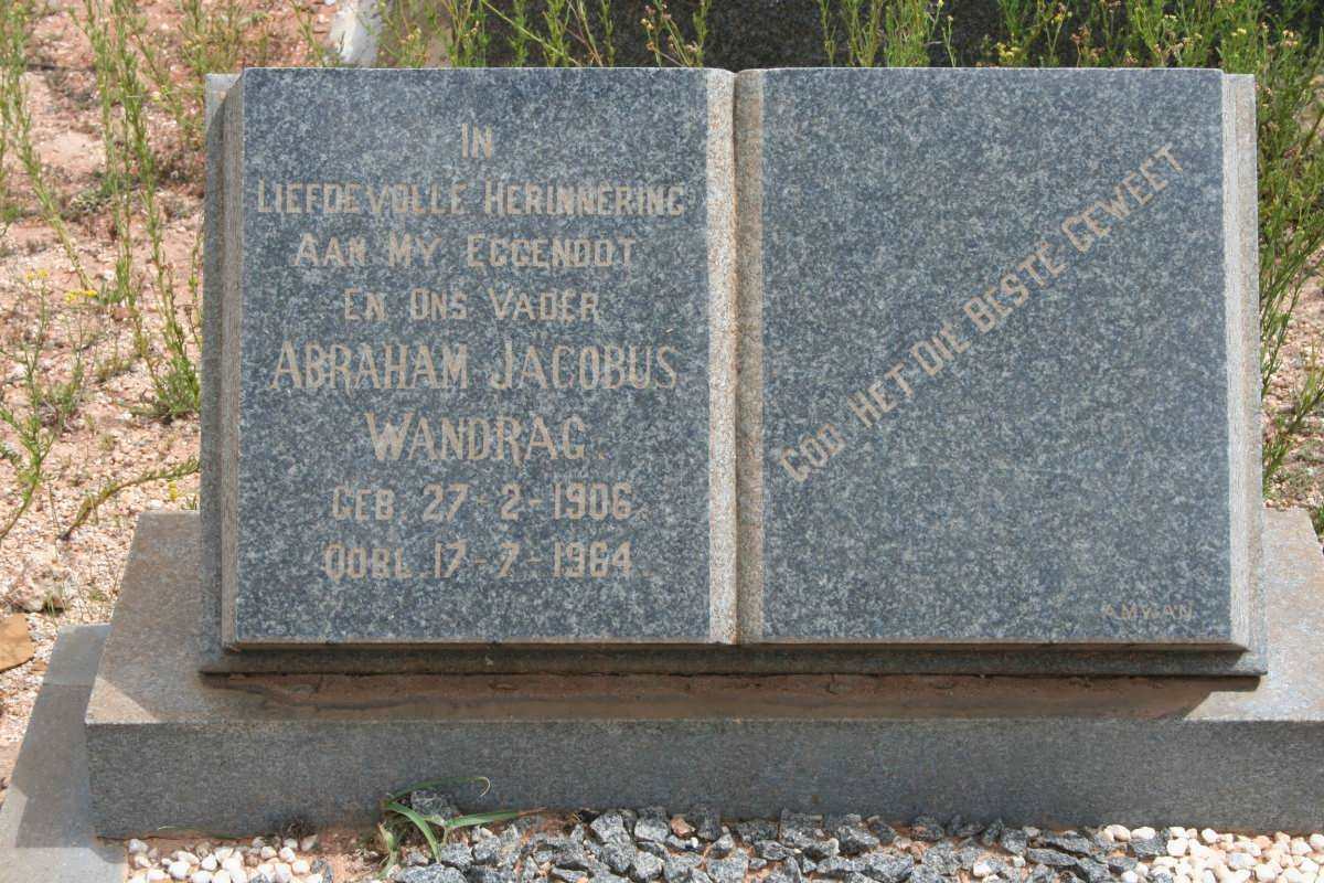 WANDRAG Abraham Jacobus 1906-1964