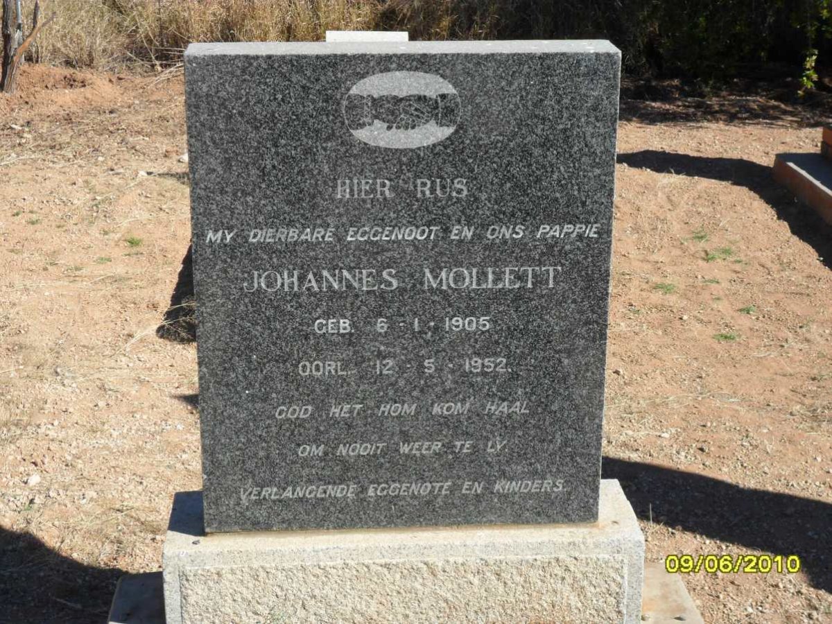 MOLLETT Johannes 1905-1952