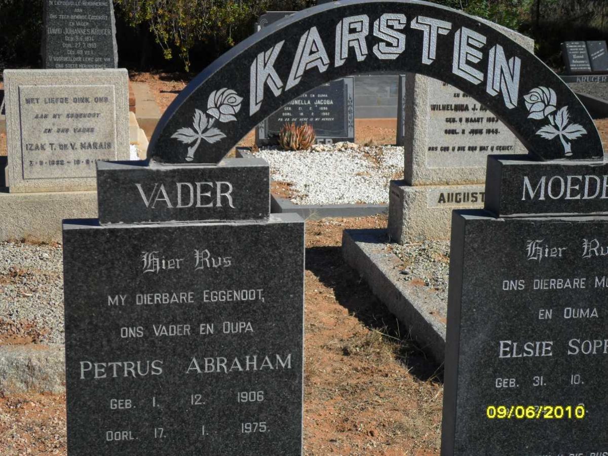 KARSTEN Petrus Abraham 1906-1975