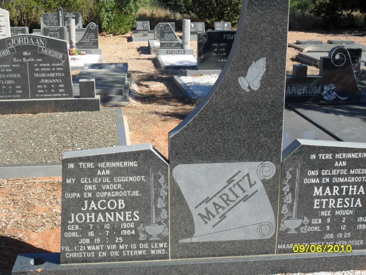 MARITZ Jacob Johannes 1906-1984