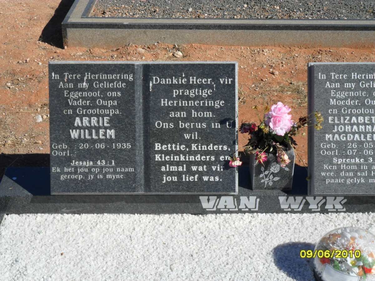 WYK Arrie Willem, van 1935- 