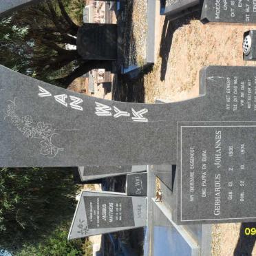 WYK Gerhardus Johannes, van 1906-1974