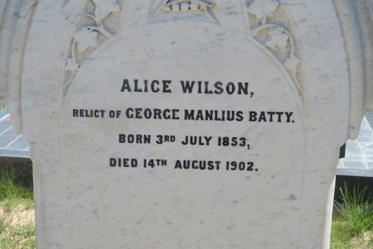 BATTY Alice nee WILSON 1853-1902