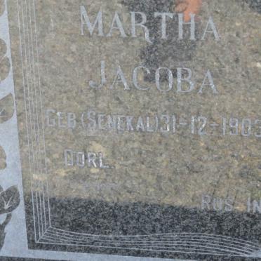 BURNISS Charles Alexander 1884-1971 &amp; Martha Jacoba SENEKAL 1903-