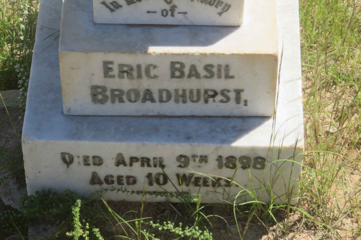 BROADHURST Eric Basil -1898