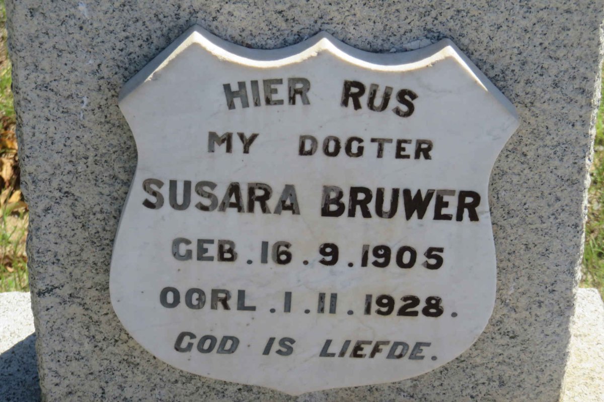BRUWER Susara 1905-1928