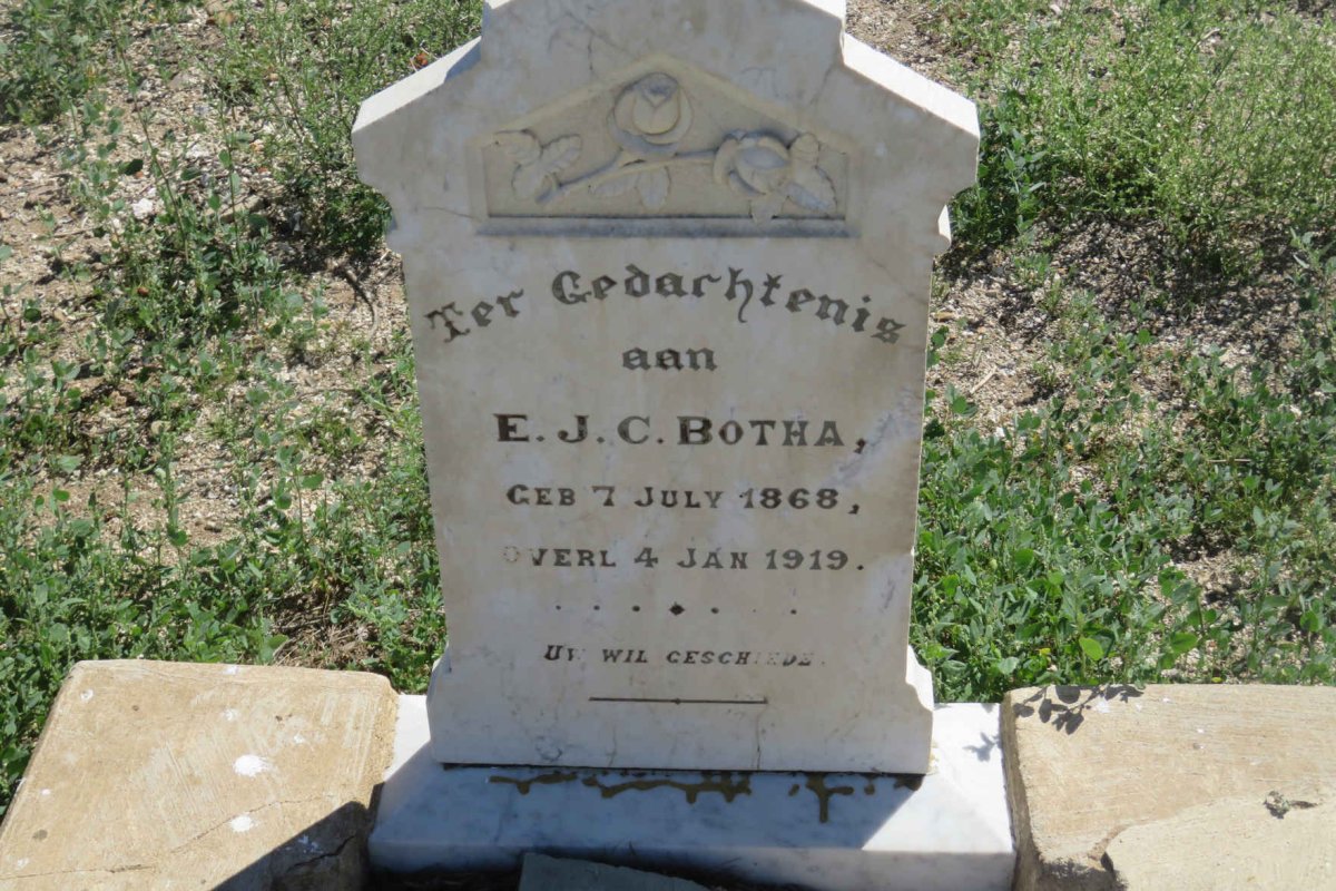 BOTHA E.J.C. 1868-1919