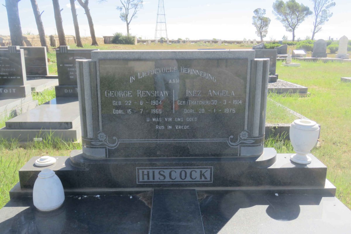 HISCOCK George Renshaw 1904-1968 &amp; Inez Angela THATCHER 1914-1975