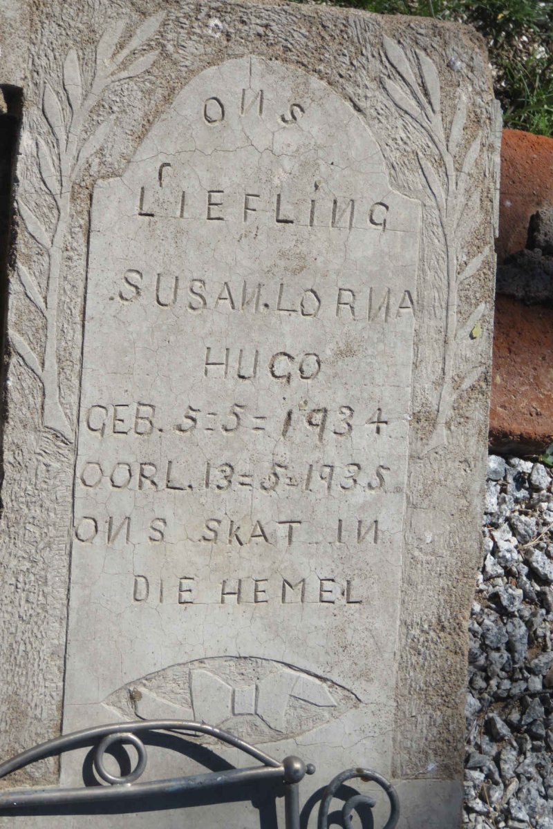 HUGO Susan Lorna 1934-1935