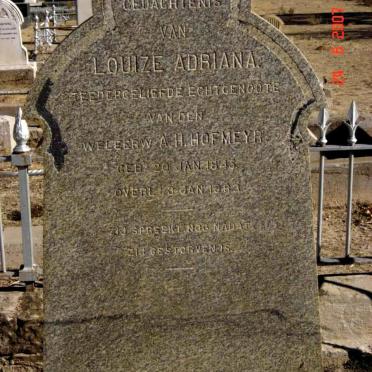 HOFMEYR Louize Adriana 1845-1883