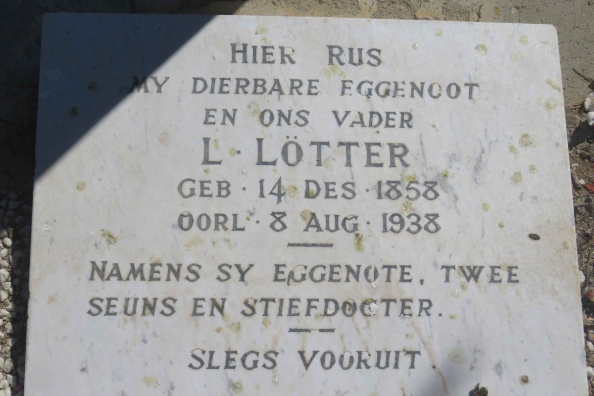 LOTTER L. 1858-1938