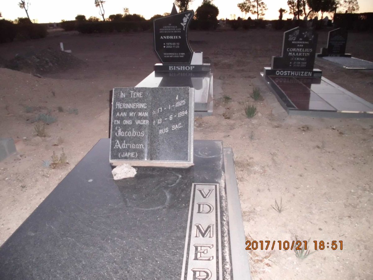 MERWE Jacobus Adriaan,v.d. 1925-1994