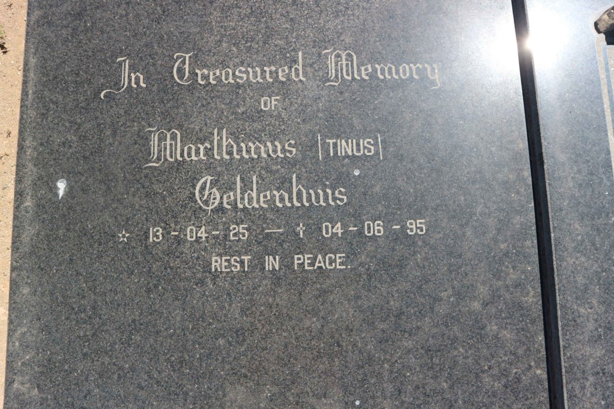 NAUDÉ Marthinus Geldenhuis 1925-1995