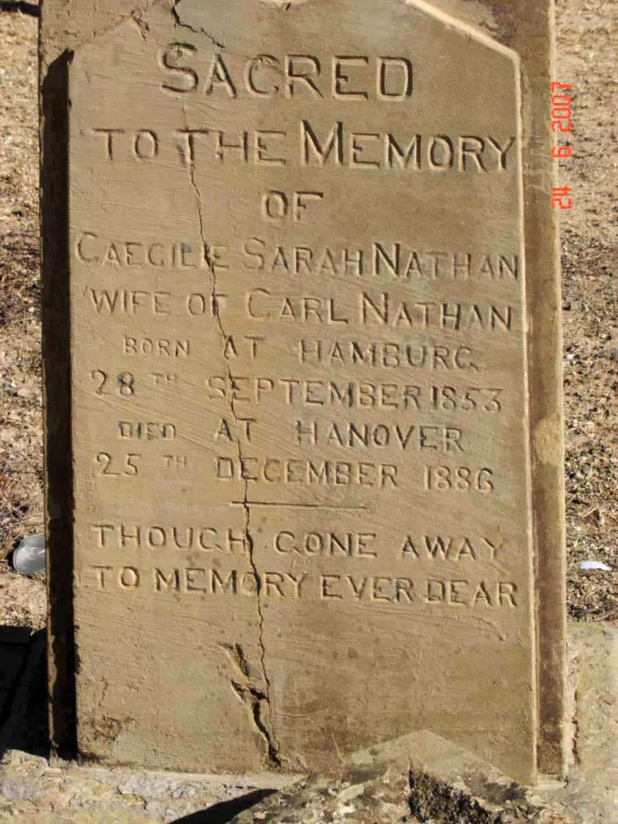 NATHAN Caecilie Sarah 1853-1886