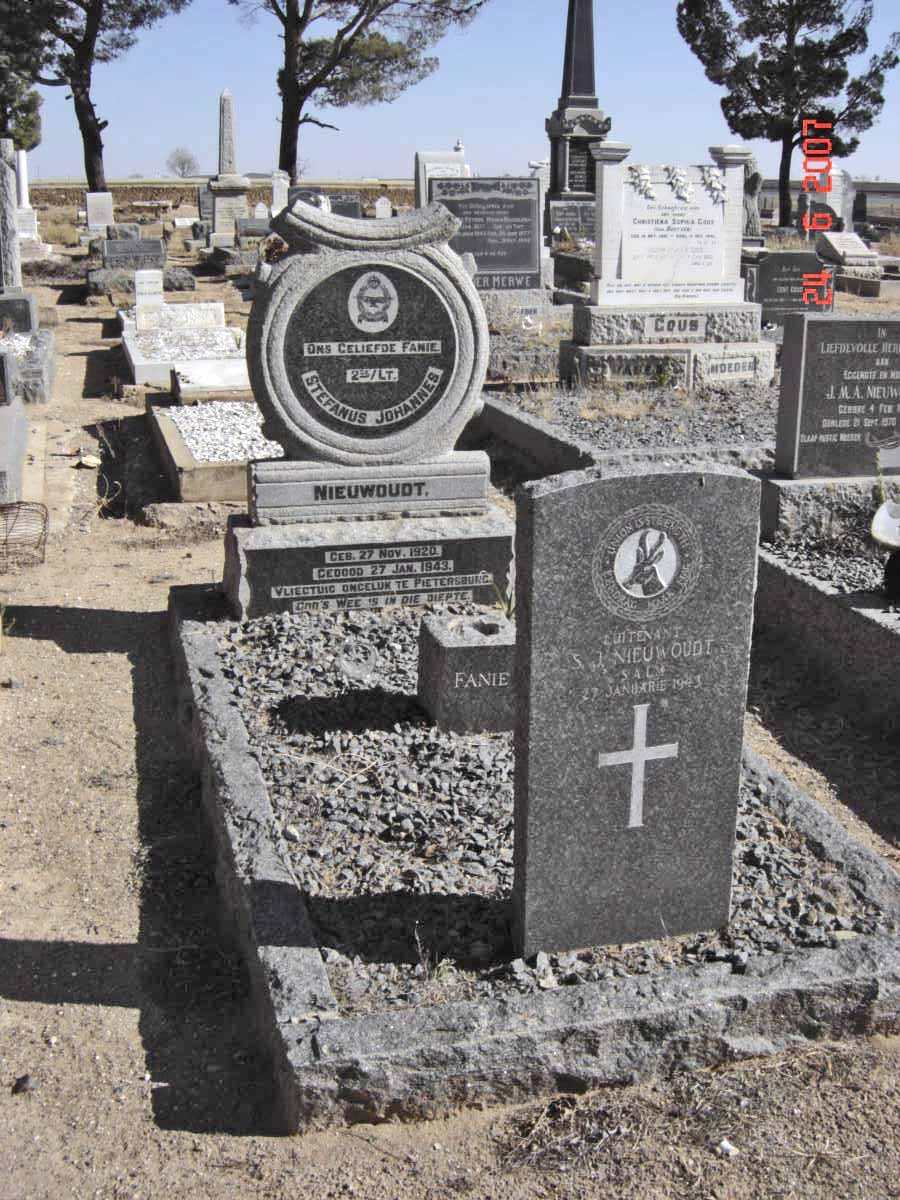NIEUWOUDT Stephanus Johannes 1920-1943