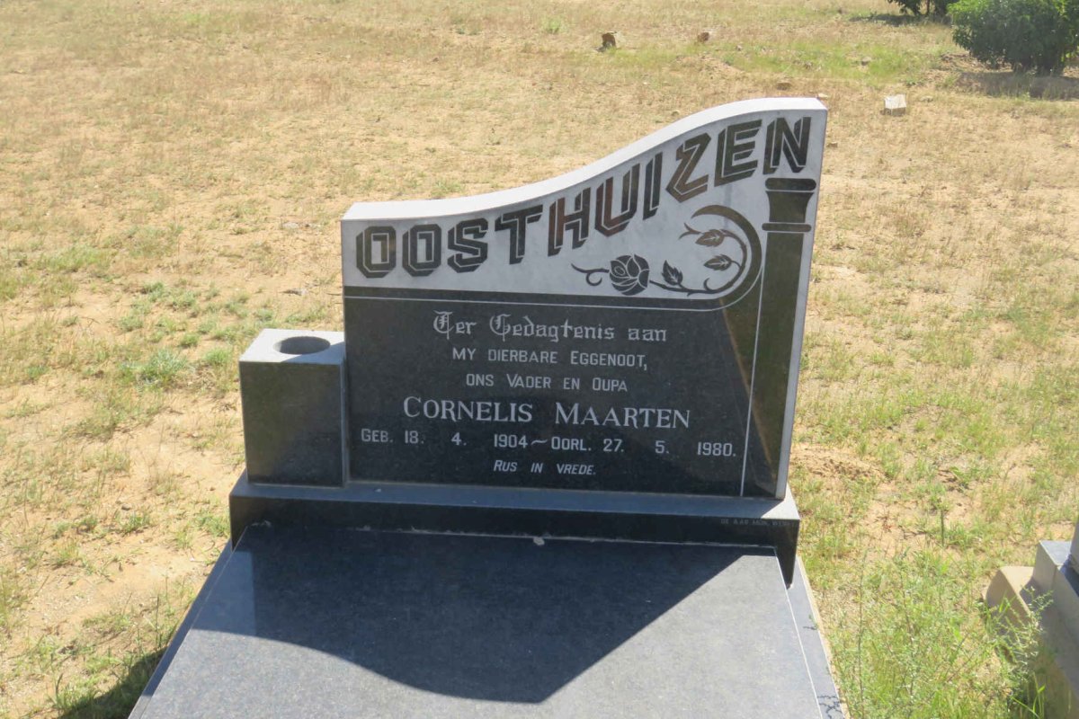 OOSTHUIZEN Cornelis Maarten 1904-1980