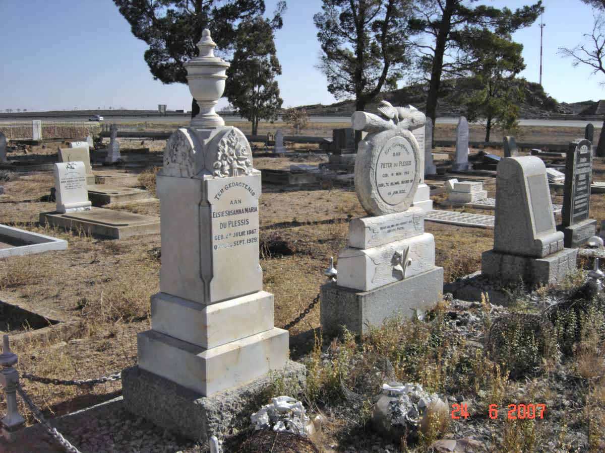PLESSIS Elsie Susanna Maria, du 1867-1929 :: PLESSIS Pieter, du 1912-1932