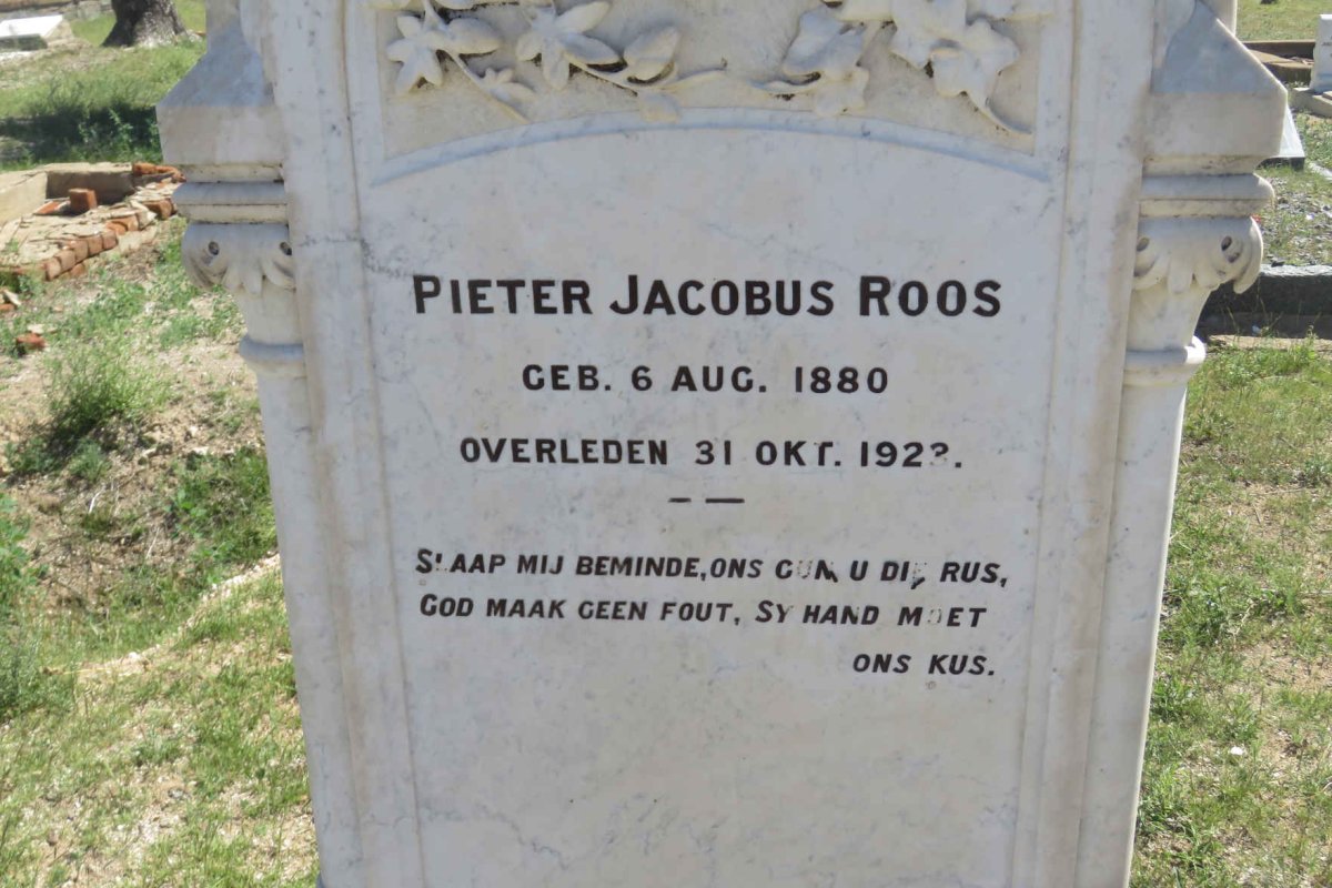 ROOS Pieter Jacobus 1880-1923