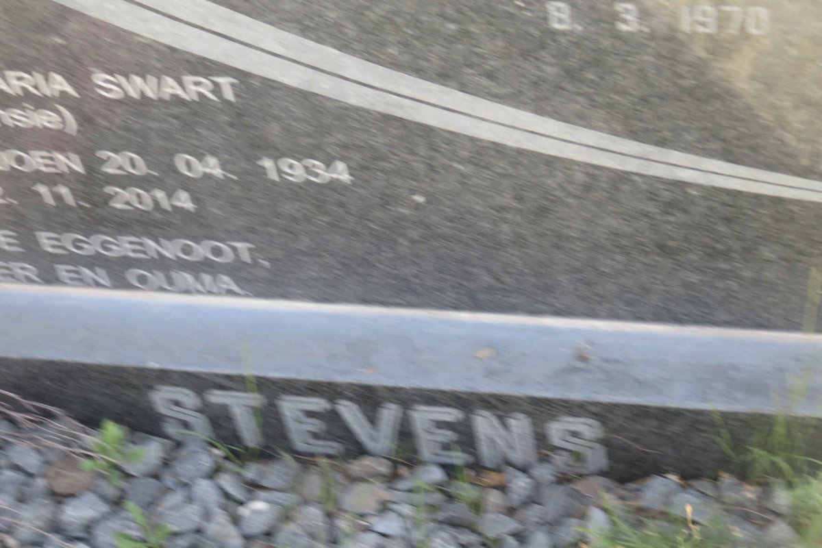 STEVENS Francois 1917-1970 &amp; Francina Maria Swart VILJOEN 1934-2014