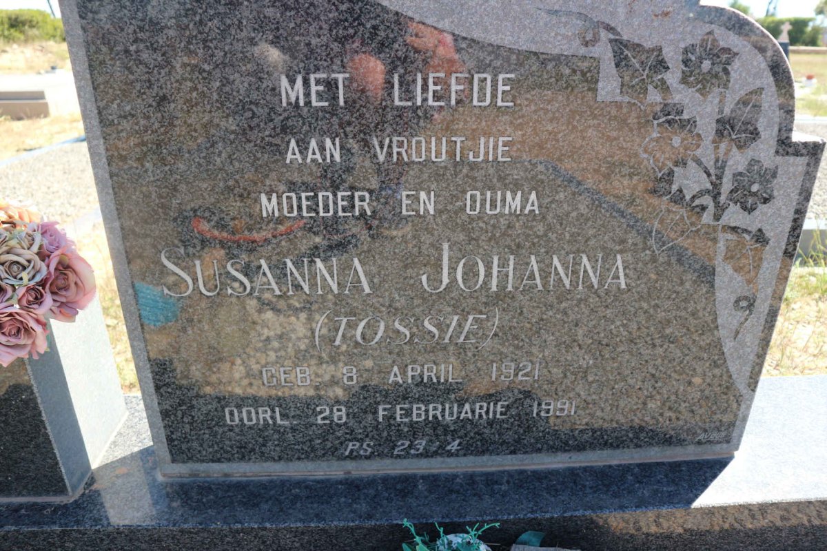 STYGER Willem de Vries 1915-1995 &amp; Susanna Johanna 1921-1991