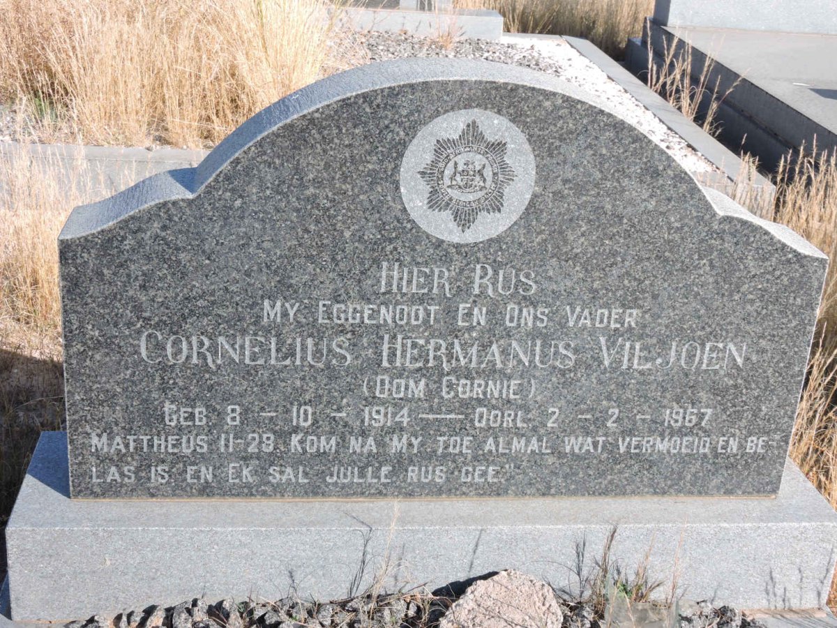 VILJOEN Cornelius Hermanus 1914-1967