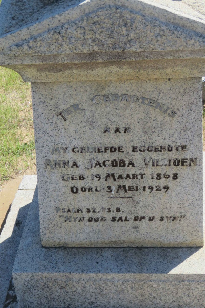 VILJOEN Anna Jacoba 1868-1929