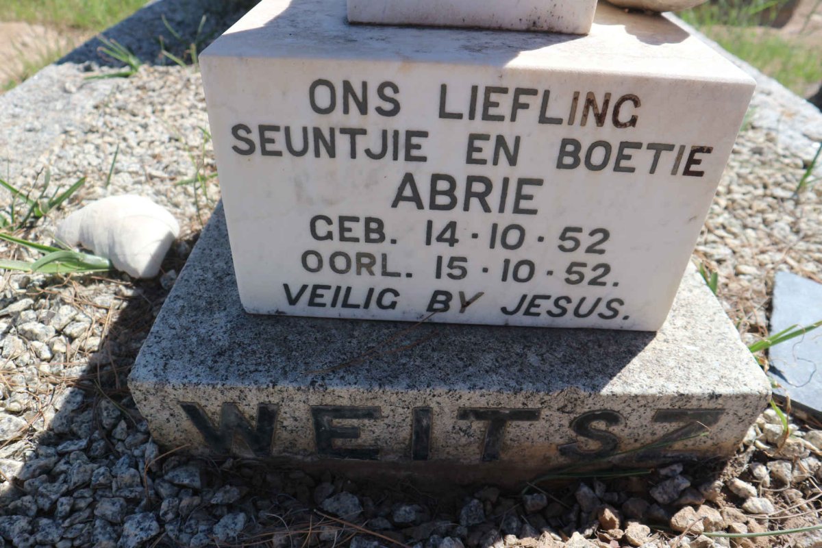 WEITSZ Abrie 1952-1952