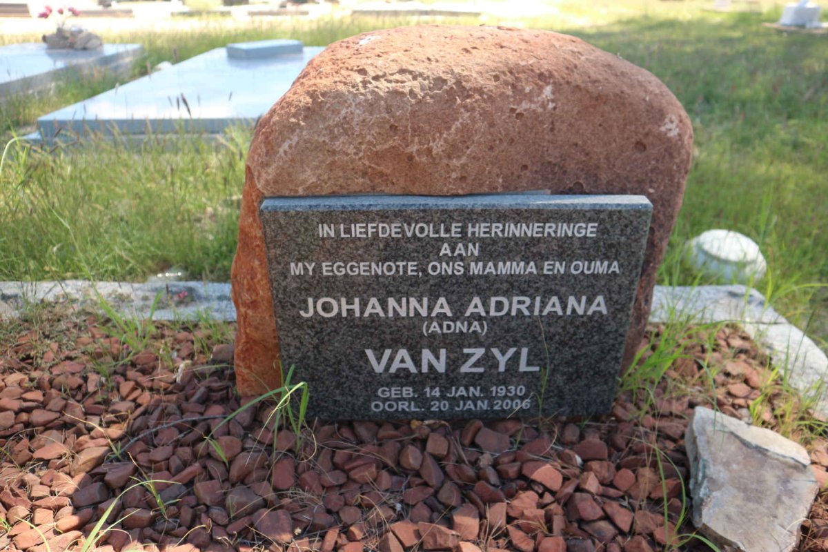 ZYL Johanna Adriana, van 1930-2006