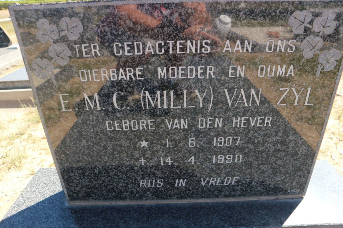 ZΫL E.M.C., van nee VAN DEN HEVER 1907-1990