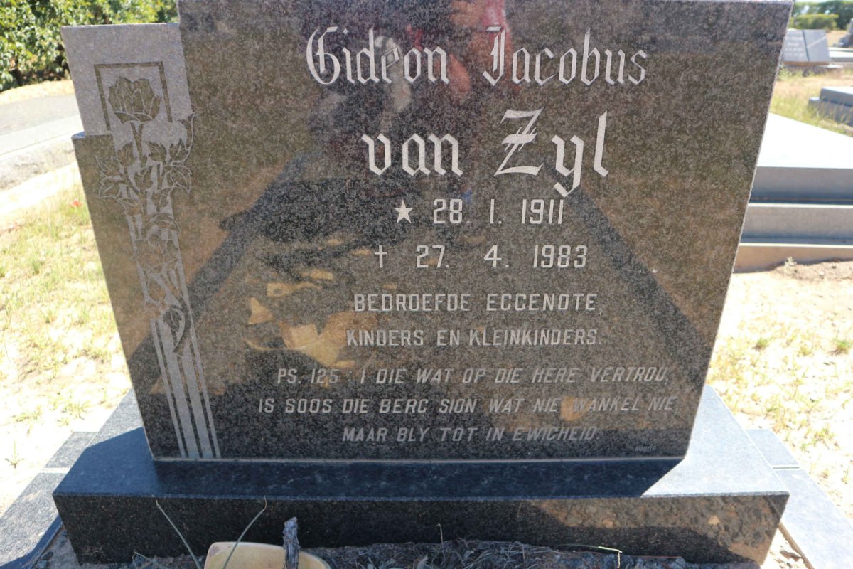 ZYL Gideon Jacobus, van 1911-1983