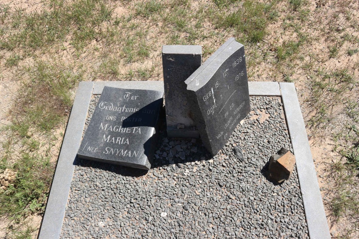 ? Magrieta Maria nee SNYMAN 1938-1976
