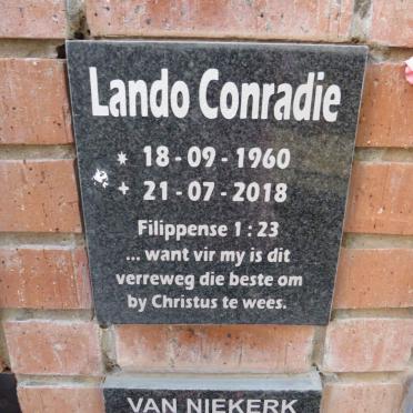 CONRADIE Lando 1960-2018