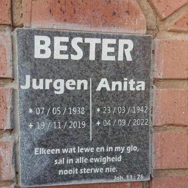 BESTER Jurgen 1938-2019 & Anita 1942-2022