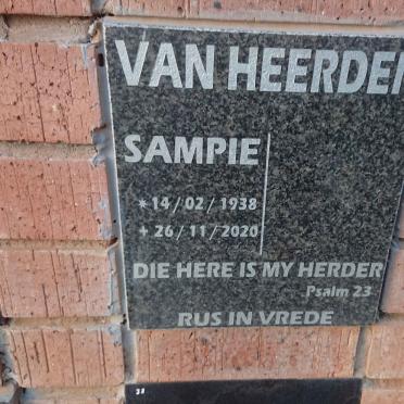 HEERDEN Sampie, van 1938-2020