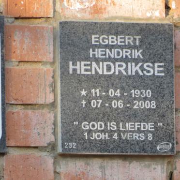 HENDRIKSE Egbert Hendrik 1930-2008