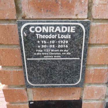 CONRADIE Theodor Louis 1928-2016