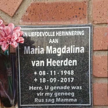 HEERDEN Maria Magdalina, van 1948-2017