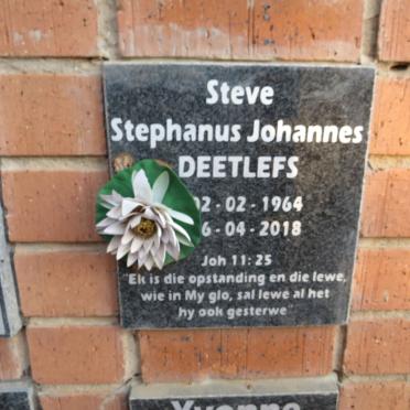 DEETLEFS Steve Stephanus Johannes 1964-2018