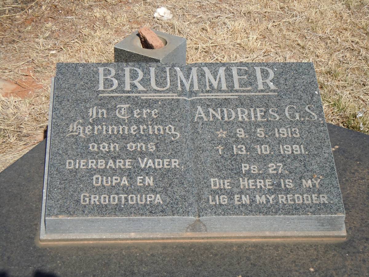 BRUMMER Andries G.S. 1913-1991
