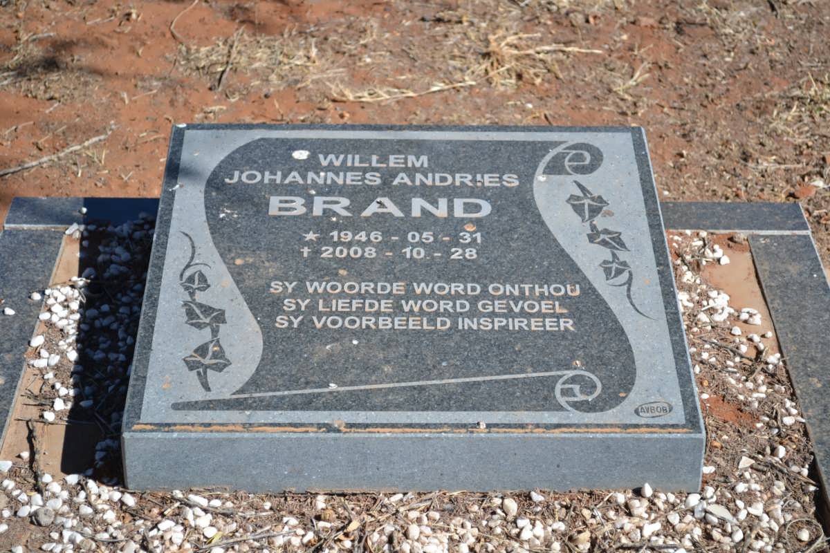 BRAND Willem Johannes Andries 1946-2008