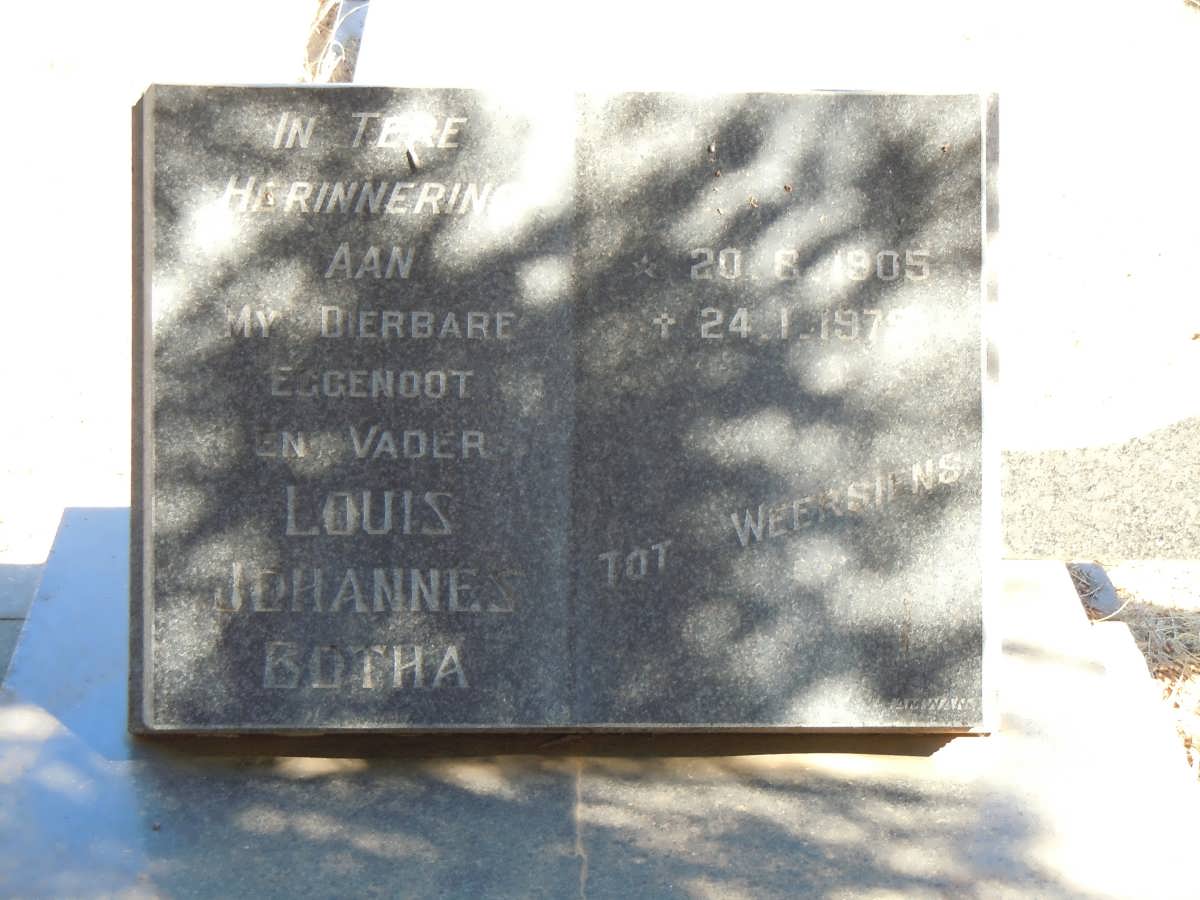 BOTHA Louis Johannes 1905-1975