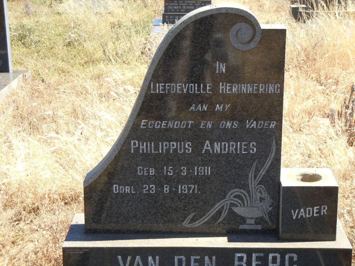 BERG Philippus Andries, van den 1911-1971