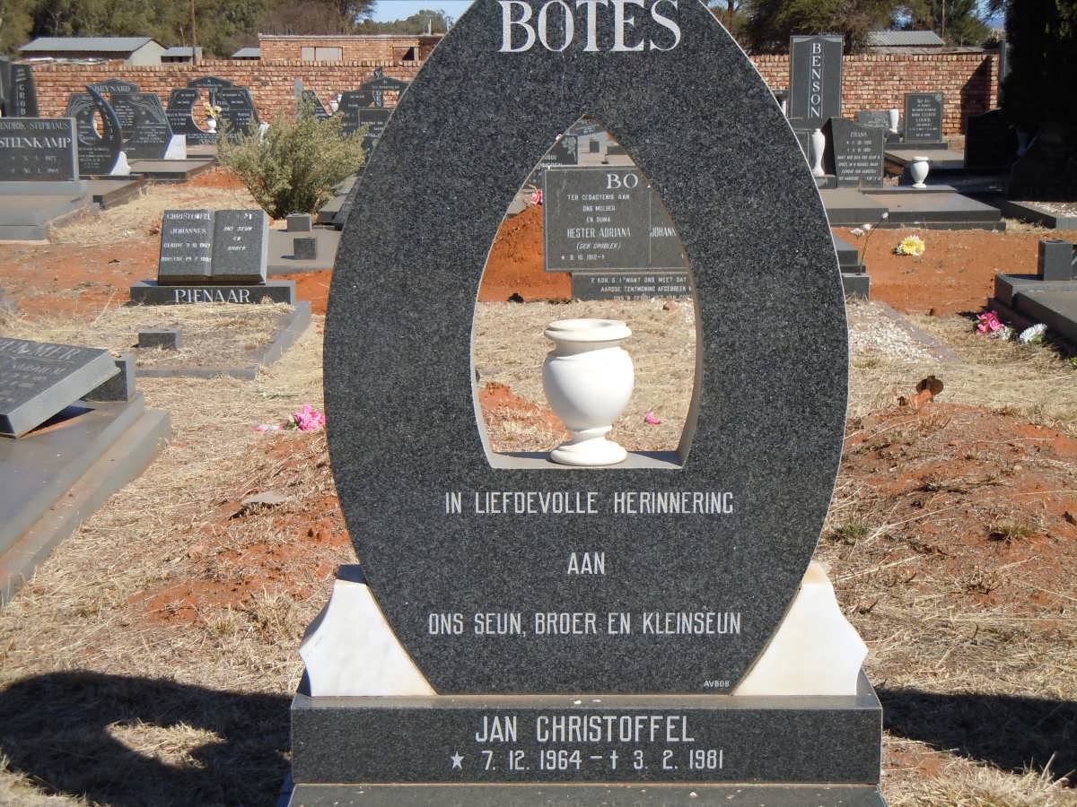 BOTES Jan Christoffel 1964-1981