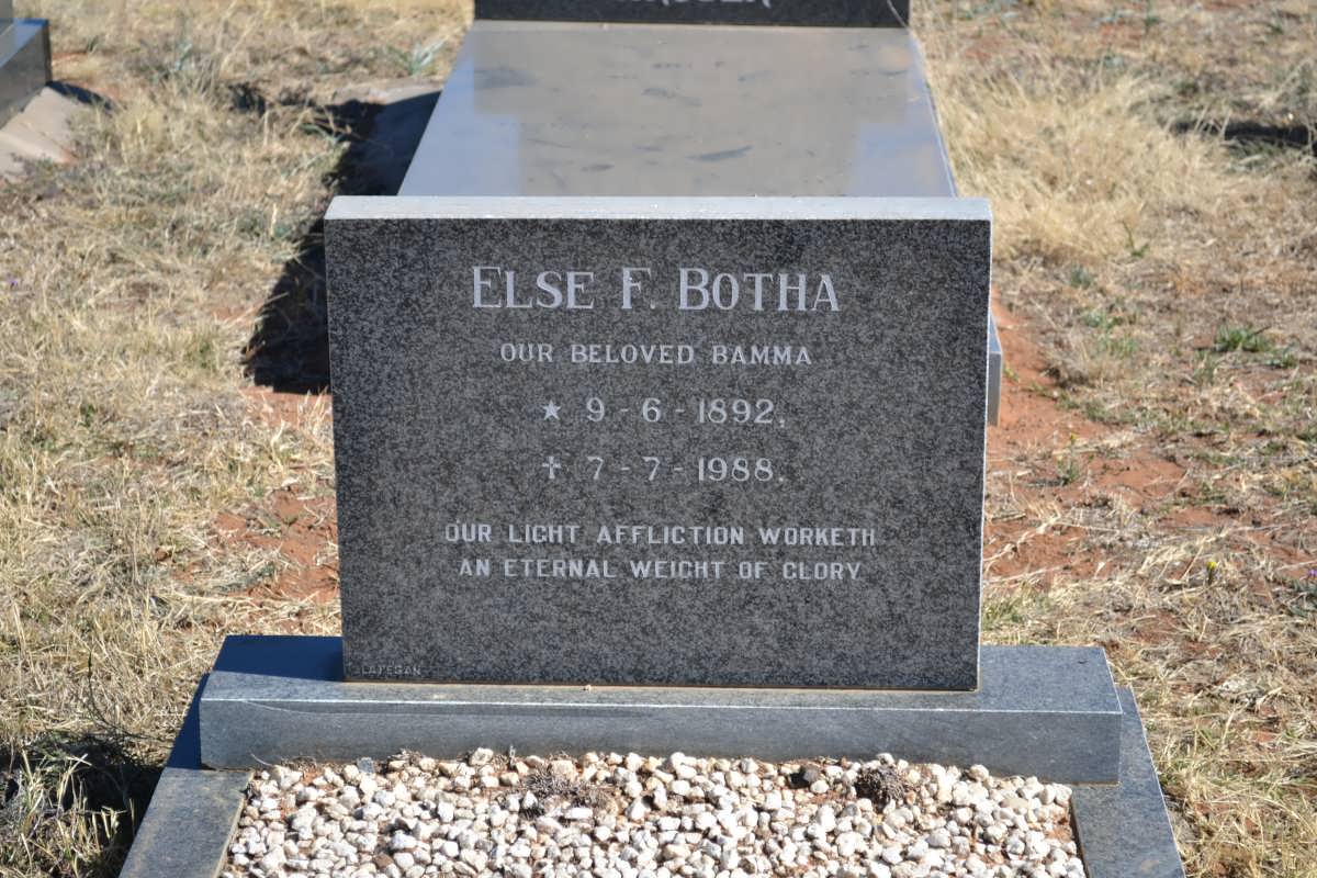 BOTHA Else F. 1892-1988