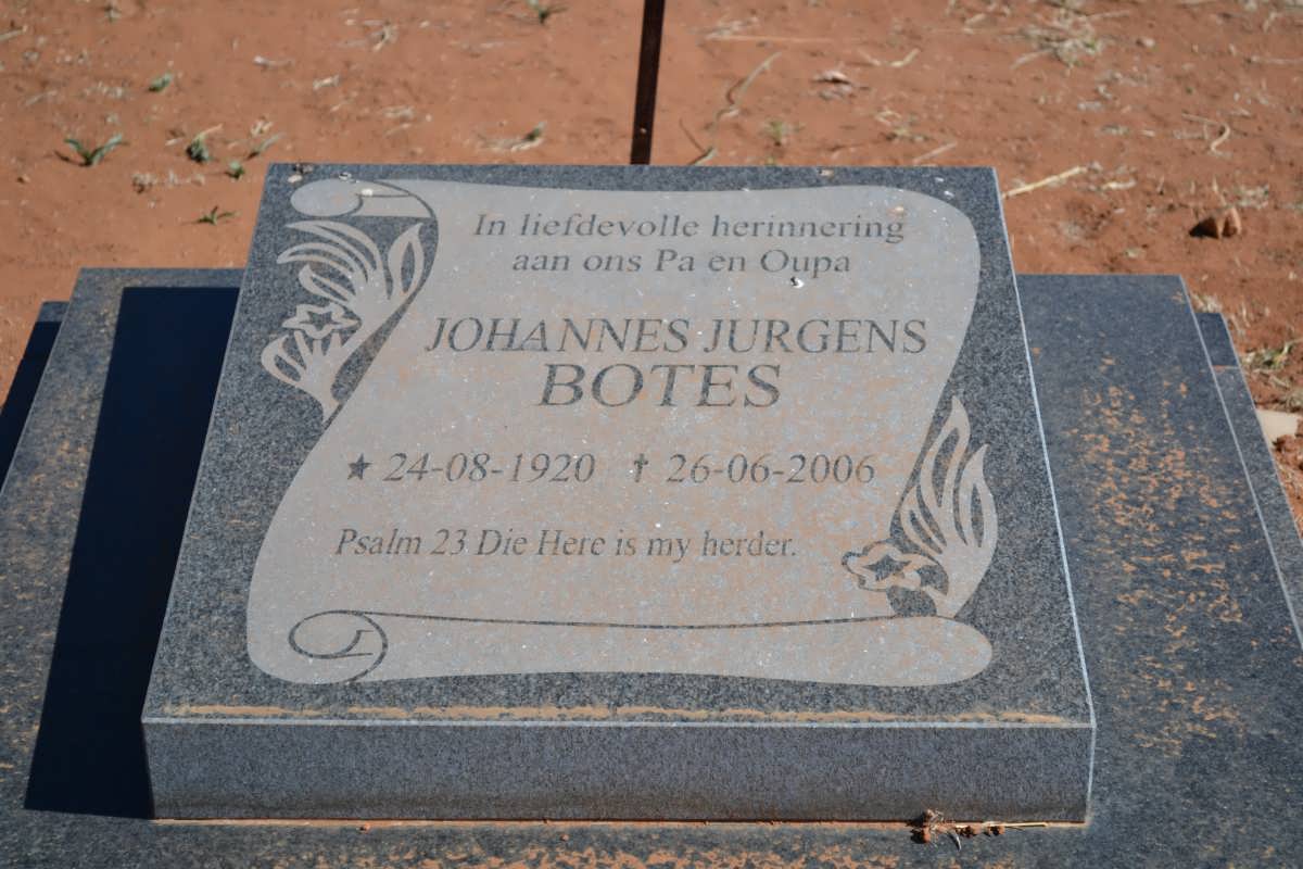 BOTES Johannes Jurgens 1920-2006